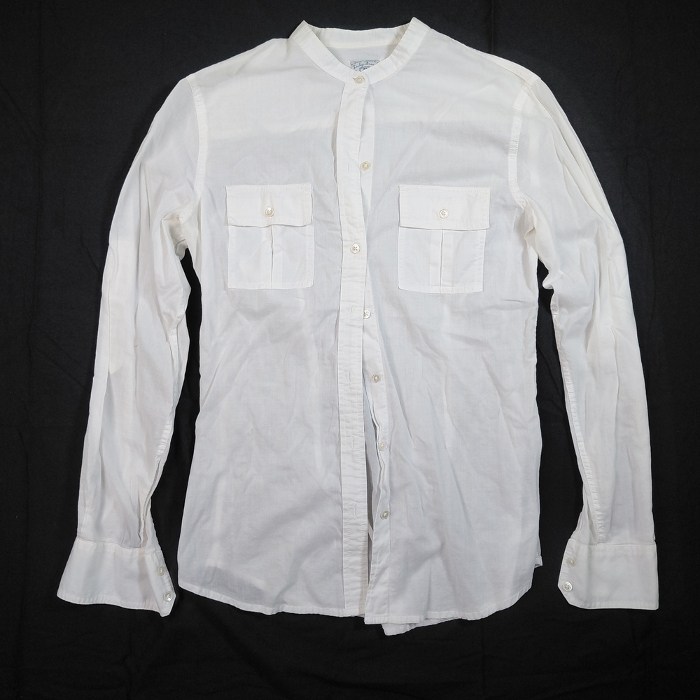 Lucky Brand Dungarees Women's Long Sleeve Shirt White Size S